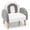 Grey + Sofa Chair, variant on Sofa, Toddler Armchair with Solid Wooden Frame Anti-Tipping Design Plush Fabric, Upholstered Children Chair for Kindergarten Preschool, Gift for Boys Girls, Toddler Couch