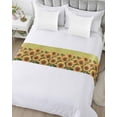 thumbnail image 5 of Xipuska Yellow Sunflower Bed Runners for Cal King Size Bed, Decorative Bed Throws for Foot of Bed, Summer Botanical Floral Plant Bed Runner Sofa Throw Bedding Scarf Protector Slipcover for Bedroom, 5 of 6