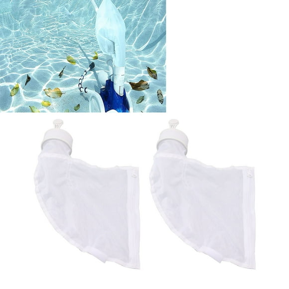 Pool Cleaner All Purpose Bag, Easy To Install Zipper Enclosure 2Pcs Pool Filter Bag Lightweight Replacement For Pool Cleaning