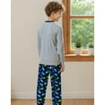 thumbnail image 4 of Aideaone Boys' Pajamas Set Long Sleeves Tees & Pants 2-Piece Printed Kid Sleepwear Pajamas Set for Boys 6-13Y, 4 of 7