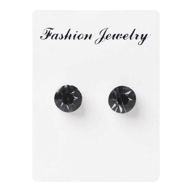 Pendientes magnéticos de cristal Pendientes de clip con clip de oreja de roca gris Sunnimix Pendientes con clip