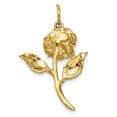 thumbnail image 4 of 14K Yellow Gold Charm Pendant Themed Cubic Zirconia CZ 26 mm 20, 4 of 4
