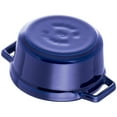 thumbnail image 4 of Staub Cast Iron 0.25-qt Mini Round Cocotte - Dark Blue, 4 of 11