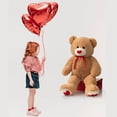 thumbnail image 3 of Peluche con forma de oso de peluche HollyHome, 90 cm, con corazón rojo HollyHOME HollyHOME, 3 of 9
