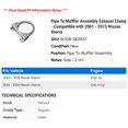thumbnail image 2 of Pipe To Muffler Assembly Exhaust Clamp - Compatible with 2001 - 2015 Nissan Xterra - Walker, 2 of 2