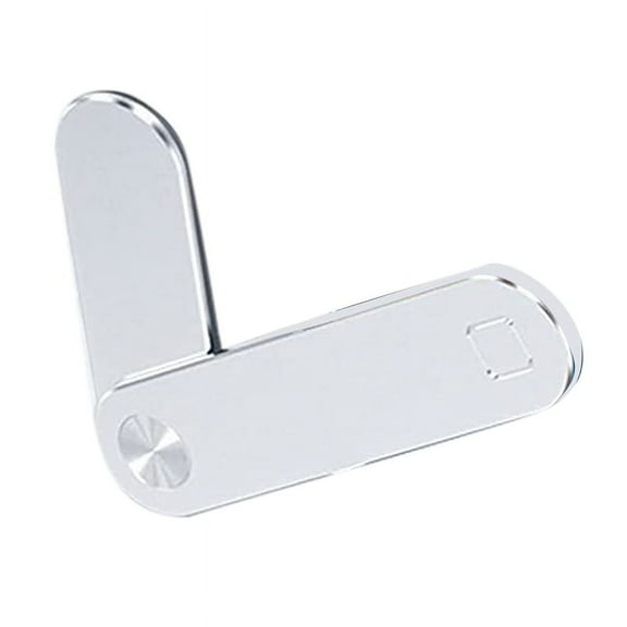 Magnetic Laptop Phone Holder, Adjustable Cell Mount, Side Mount Clip (Silver)