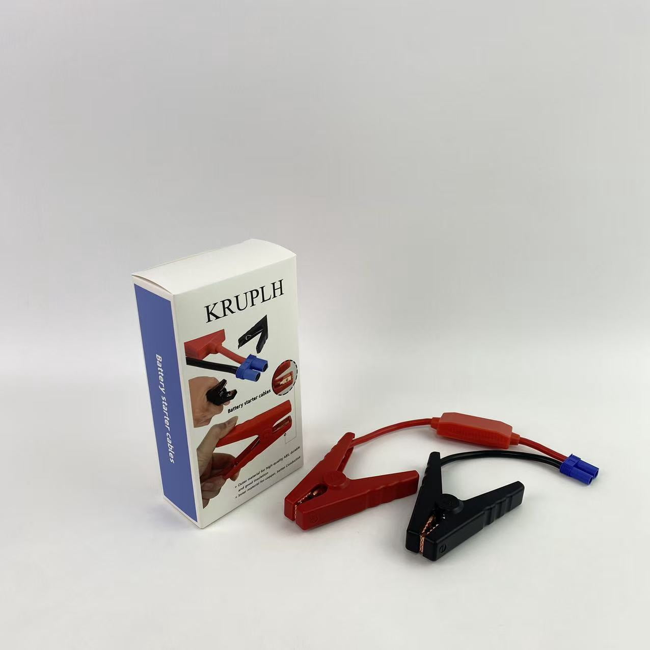 KRUPLH Battery starter cables,Jump Starter Cable with Battery Clamps for 12V Emergency Portable 10AWG Car Jump Start Battery Booster Cable Replacement Alligator Clips-Booster Jumper Cables