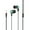 Green, variant on 2PC Wired In-Ear Headphones with Microphone - 3.5mm Jack for iOS/Android, Laptops, Gaming, MP3/Walkman, Ergonomic Design,Yellow