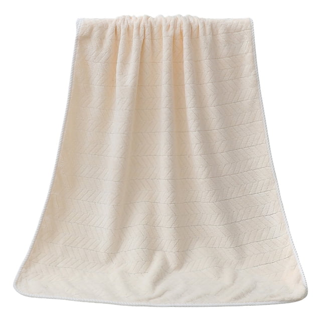 Toalla de felpa aterciopelada, absorbente, para secar el cabello, toalla de baño que no suelta pelusa para adultos, toalla corporal de microfibra suave para el hogar, la playa o los viajes.