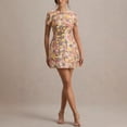 thumbnail image 3 of New Spring/Summer Short-Sleeve Sequined Round Neck Dress, Casual Party Dress for Women, 3 of 5