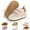 Beige, variant on Baby Boys Girl Lace Up Leather Sneakers Soft Rubber Sole Infant Moccasins Newborn Oxford Loafers Rubber Sole Anti-Slip Toddler Wedding Uniform Dress Shoes 0-18 Months