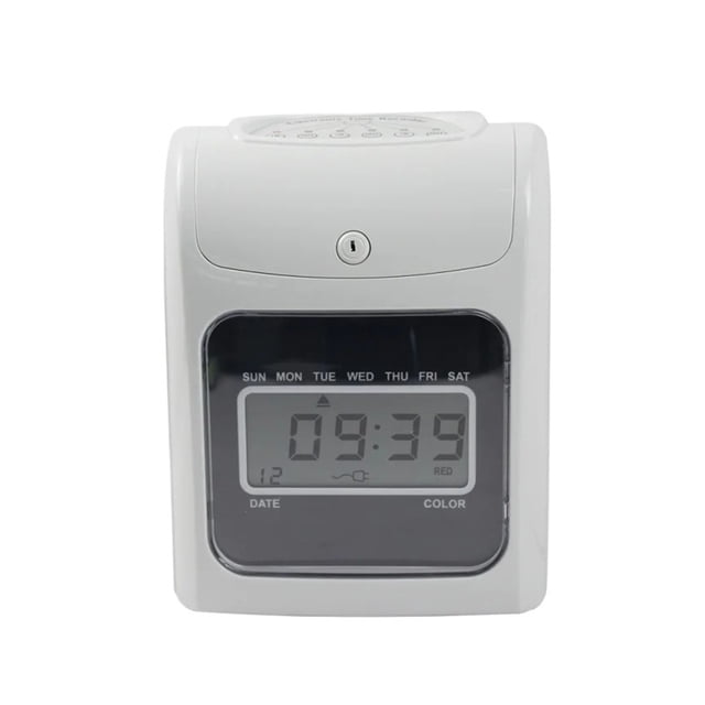 Time Clock,Attendence Machine Digital Time Recorder Attendance Punch Card time Clock Office Staffs Check in Punching Machine ,Easy Operate