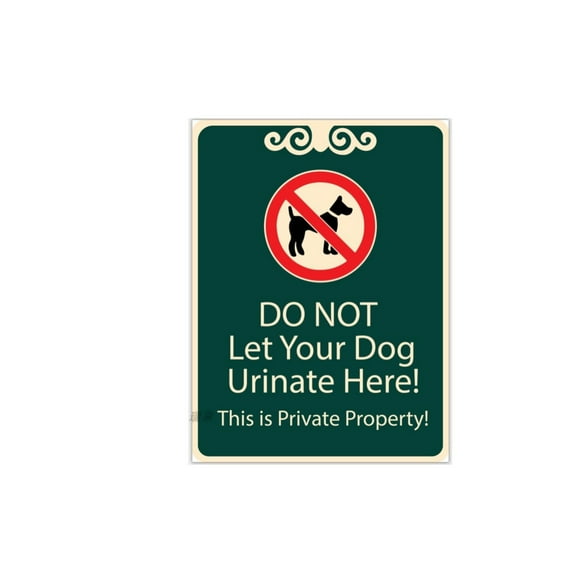 Señal de advertencia: no dejes que tu perro orine aquí, 10 unidades/lote