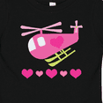 thumbnail image 4 of Inktastic Valentine Pink Heart Helicopter Boys or Girls Baby T-Shirt, 4 of 5
