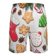 thumbnail image 6 of Naloa Christmas Gingerbread Cookies Men's Beach Shorts, Surfing shorts, Swim trunks, Quick Dry Swim Trunks for Surfing Beach Fun - 3X-Large, 6 of 9