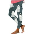 thumbnail image 6 of Miqool Women's Halloween Leggings Plus Size Horror Print Costumes Peached Legging High Waist Tight Pants Slim Fit Halloween Costumes Fall Daily Clothes, 6 of 7