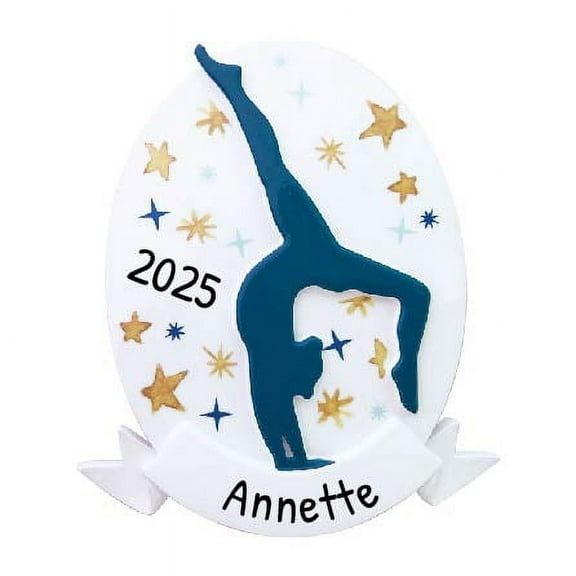 Personalized Gymnastics Ornament for Girl 2024 - Gifts for Gymnasts, Gymnastics Christmas Ornament, Gymnast Ornament, Gymnastics Gifts, Gymnast Gifts - Silhouette - Free Customization