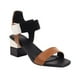 thumbnail image 2 of Sandalias de verano para mujer con tacones altos de cuero de microfibra de color sólido a la moda Wmkox8yii shjk7242, 2 of 9