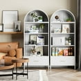 thumbnail image 7 of SUPEER 73-Inch Arched Metal Storage Display Cabinet with Drawers，Assembly Required, 7 of 7