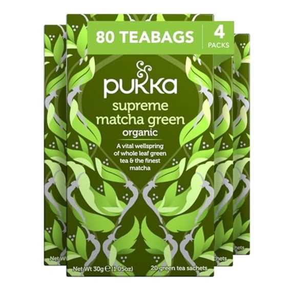 Pukka Tea Bag Organic Supreme Matcha Green, 20 Count -- 4 per case