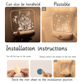 thumbnail image 2 of LED Induction Small Night Light Indoor Bedroom Decoration Corridor Staircase Light 3D Rechargeable Sensor Small Table Light For Children, 2 of 3