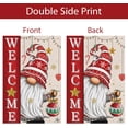 thumbnail image 5 of Christmas Garden Flag 12x18 Double Sided, Burlap Gnome Welcome Xmas Flags Christmas Seasonal Outside Farmhouse Yard Decoration, 5 of 6