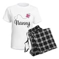 thumbnail image 4 of CafePress - Cute Nanny Women's Light Pajamas - Women's Short Sleeve Print T-Shirt and Pants Light Cotton Pajama Set, 4 of 7