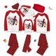 thumbnail image 1 of Pijama familiar a juego de Navidad, conjunto de pijamas grises con cruces de Santa Believe, 1 of 3