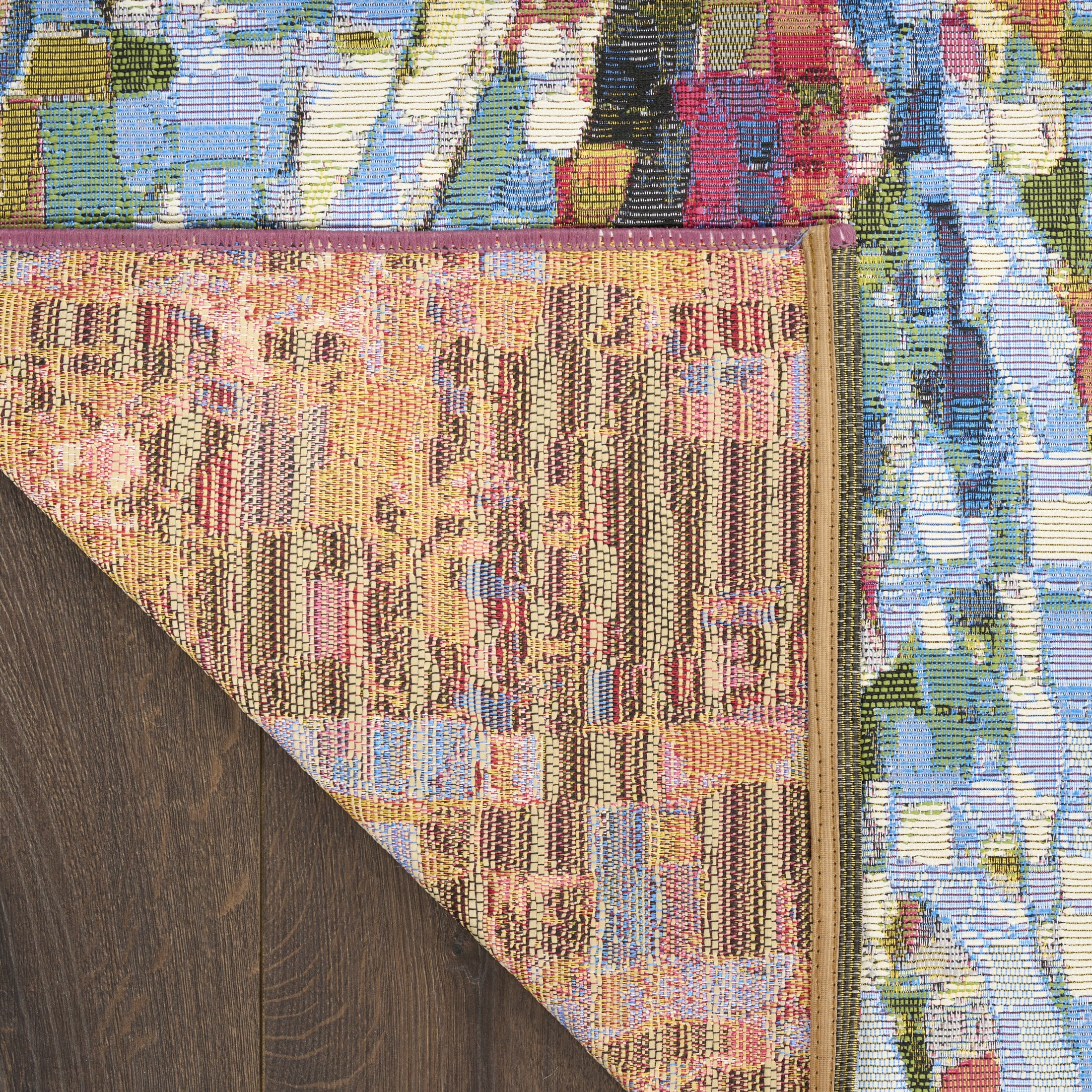 Nourison Color Splash 9' x 12' Multicolor Coastal, Nautical & Beach Rug