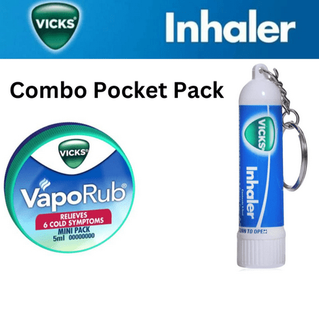 Vicks BabyRub 50ml + VapoRub 105ml + 2 Vicks Inhalers 0.5ml – Complete Family Pack