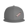 thumbnail image 2 of ZICANCN Pink Candy Baseball Caps, Trucker Hats for Men And Women, Adjustable Breathable Flat Caps, Gray, 2 of 8