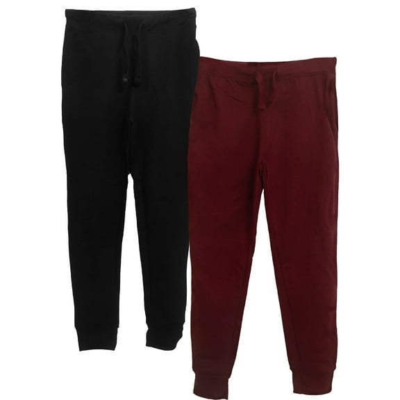 BROOKLYN VERTICAL 2-Pack Boys Fleece Cotton Joggers Pant|Soft Comfortable Cotton,Drawstring Pull,Pockets| Small-XL