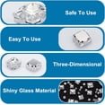 thumbnail image 4 of 200Pcs 4 Style Square Sew on Rhinestone Multi-strand Links Glass Rhinestone with Stainless Steel Prong Settings Garments Accessories Faceted Clear 4.5~11x4~11x3.8~5.5mm Hole: 0.9~1.2mm 50pcs/style, 4 of 6