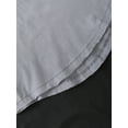 thumbnail image 5 of Hat and Beyond Men's Casual Hipster Curved Hemline Three Tone Dyed Short Sleeve Tee Shirt, 5 of 7