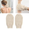 thumbnail image 2 of Guante exfoliante de baño de fibra de bambú natural, paños de limpieza, guante de baño, 2 of 4
