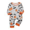 thumbnail image 2 of Grblisyd Halloween Family Matching Pajamas Sets Ghost Pumpkin Print Short Sleeve Top & Pants Two Piece Set Sleepwear Pjs, 2 of 3