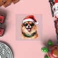 thumbnail image 4 of Hello Winter Pomeranian Frosty Morning Walk Welcome Snowy Christmas Cutout Transfer Sticker Pom Dog Lover Gifts Transparent Decal Art Decor - 02018, 4 of 5