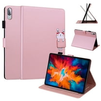TOP SHE Case for (2021) Lenovo Tab P11 Pro Tablet (11.5" Touch 350 nits, Android 10) - Adjustable Stand Flip Case with Card Slots, Slim Fit Lightweight Folio Cover (Rosegold)