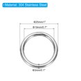 thumbnail image 2 of Uxcell 1" Metal O Rings, 12 Pcs 304 Stainless Steel Smooth Round Rings for Bags, Belts, 3mmx25mm, 2 of 5