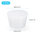 thumbnail image 2 of Uxcell 3 Pcs Tapones de Goma Sólida de Silicona Blanca, Tapones Cónicos para Fregaderos, Diámetro de 37 mm a 46 mm, 2 of 5