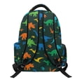 thumbnail image 2 of Garronmavis Kids Backpack 17 Inch Smooth Zippers School Bag Adjustable Shoulder Straps Book Bag for 6-10Y Back to School Gift Cartoon Dino Jungle, 2 of 8