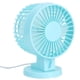 thumbnail image 3 of Mini ventilador de escritorio portátil USB ultra silencioso con ajuste de 45° para escritorio de oficina en casa, azul, 3 of 14