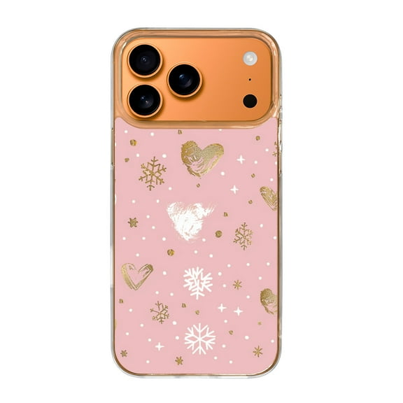 Case For Apple iPhone Air / 17 Pro / 17 Pro Max Series Case, Slim Thin Transparent Flexible Clear TPU Shockproof Phone Case For iPhone 17 Series, Line Heart Christmas