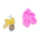 thumbnail image 1 of Molde de abeja súper brillante, llavero artesanal de resina, molde de silicona para bricolaje (rosa) (1 Uds.) ZefeiWu 8390615066105, 1 of 1