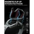 thumbnail image 3 of KAPVOE Ski Goggles Photochromic & Color - Anti-fog Magnetic Flip-Up Lens OTG UV400 Protection Helmet Compatible, 3 of 6