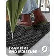 thumbnail image 5 of XZKING Outdoor Welcome Mat for Front Back Door Patio Waterproof Outside Entrance Entry - All Weather Heavy Duty Dirt Trapping Matt,19"X30" Doormat.,Black, 5 of 6