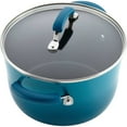 thumbnail image 5 of Rachael Ray 15-Piece Nonstick Pots and Pans Set/Cookware Set, Marine Blue, 5 of 7