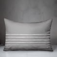 thumbnail image 2 of Creative Products Grey and White Sketch Stripes 14x20 Spun Poly Pillow, 2 of 2