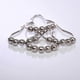 thumbnail image 2 of 12 x pack stainless steel sliding shower curtain rings, 12 individual hooks, 7*4cm, 2 of 5