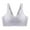 Gray, variant on Xfvqtps Sports Bras for Women Back Buckle Adjustable Shoulder Strap Stripe Padded Push up Elastic Workout Comfortable Breathable Yoga Bra Beige